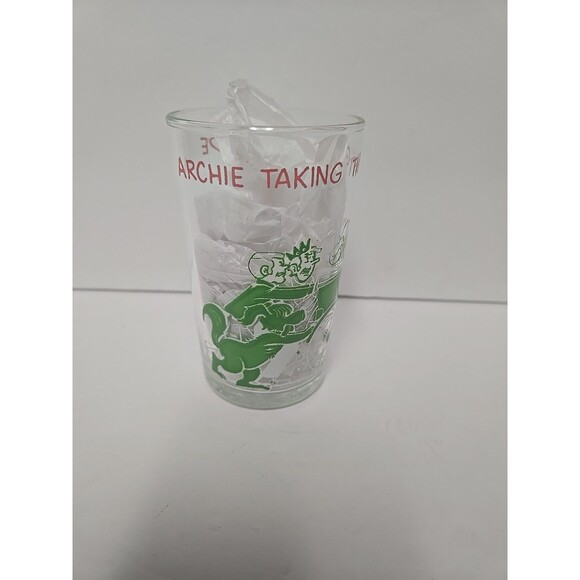 Archie Juice Jelly Glass "Taking The Gang for a Ride" Vintage 1971 with Sabrina. - Picture 1 of 7
